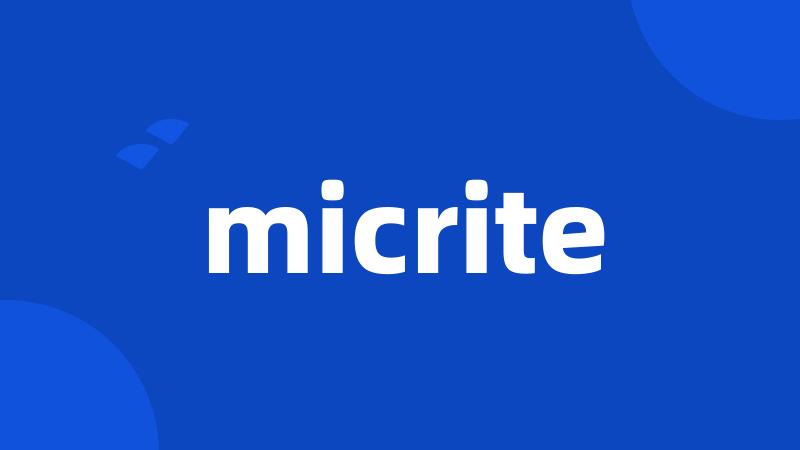 micrite