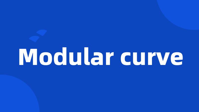 Modular curve