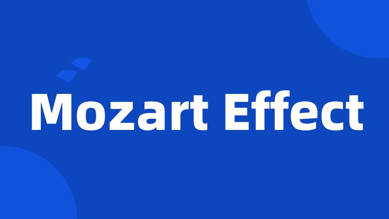 Mozart Effect