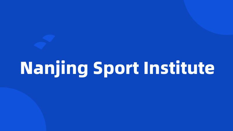 Nanjing Sport Institute