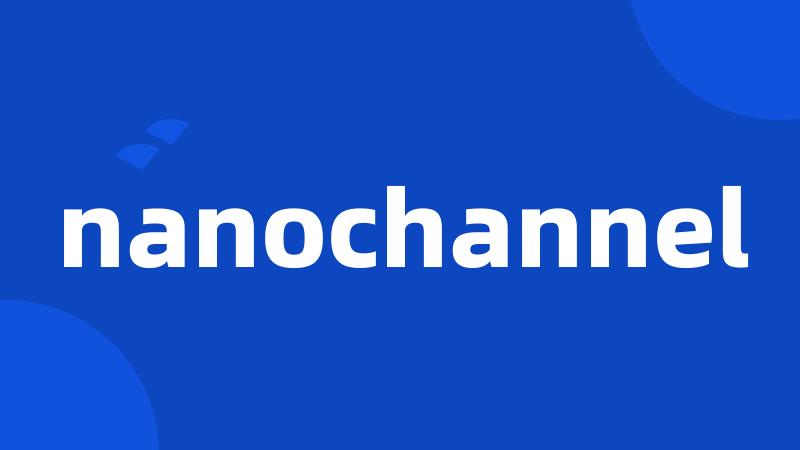 nanochannel