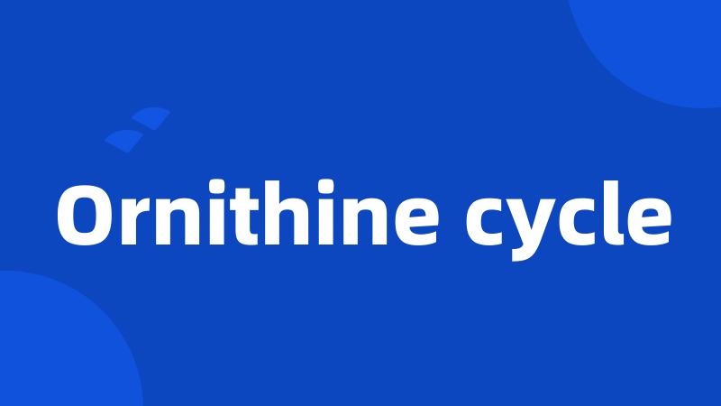 Ornithine cycle