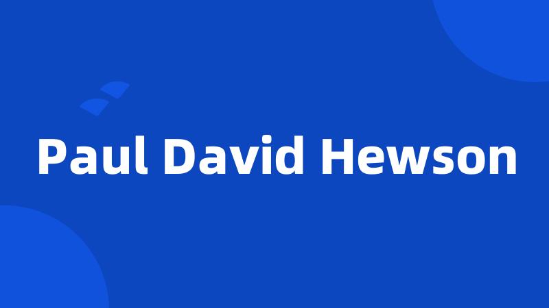 Paul David Hewson