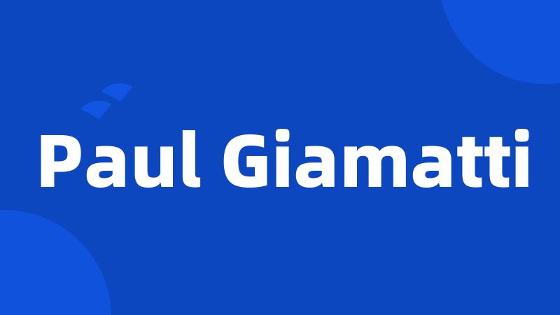 Paul Giamatti