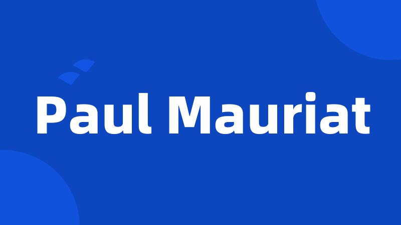 Paul Mauriat