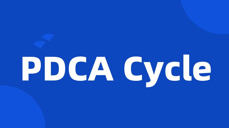 PDCA Cycle