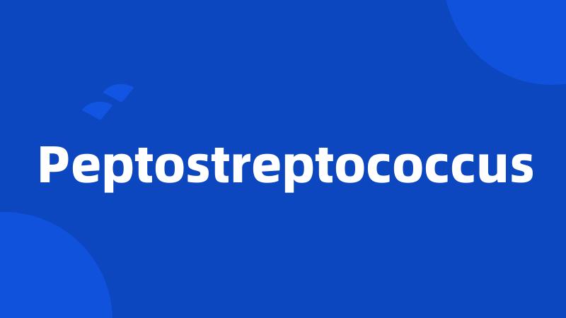 Peptostreptococcus