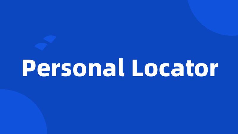 Personal Locator