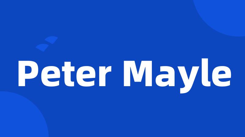 Peter Mayle