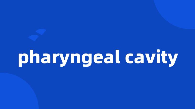 pharyngeal cavity