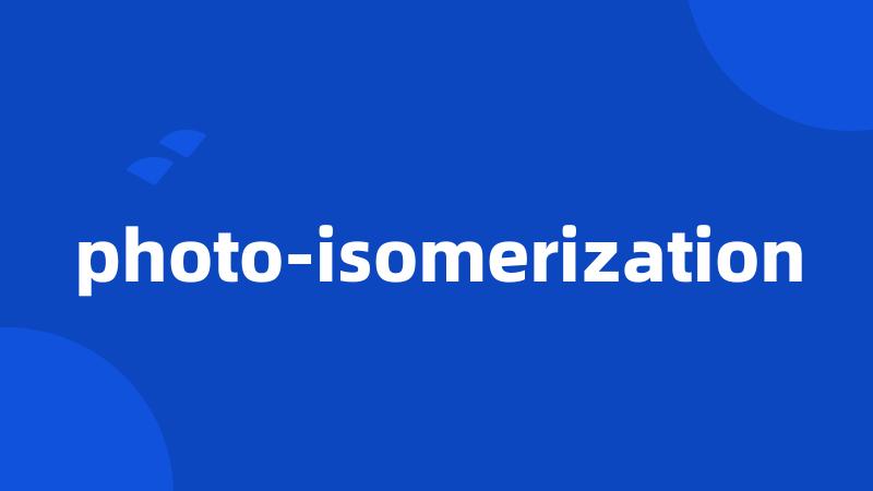 photo-isomerization