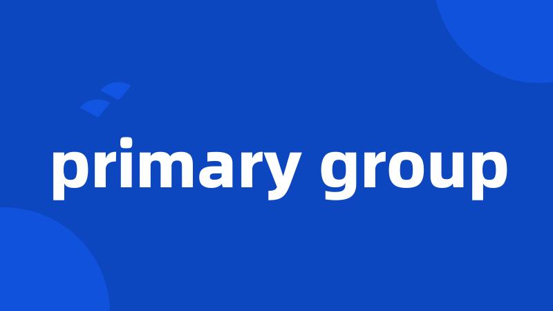 primary group