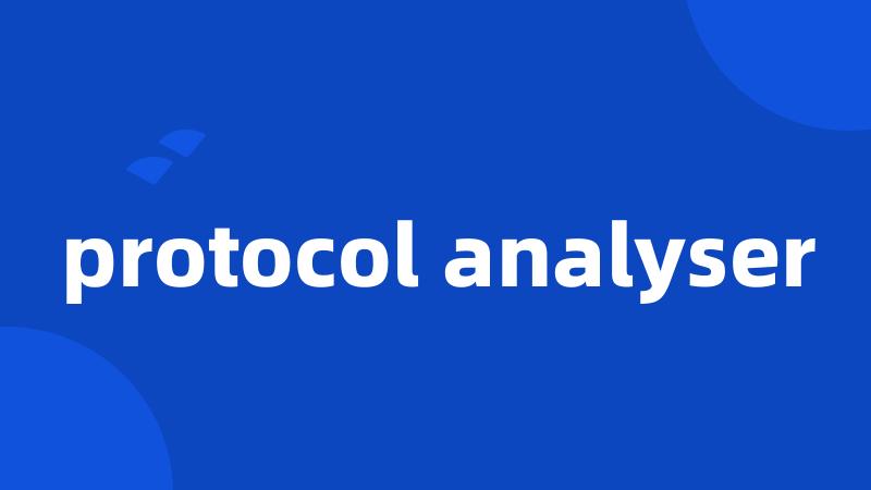 protocol analyser