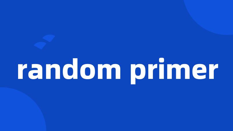 random primer