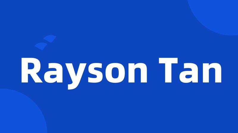 Rayson Tan