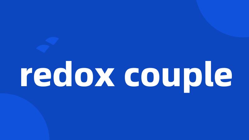 redox couple