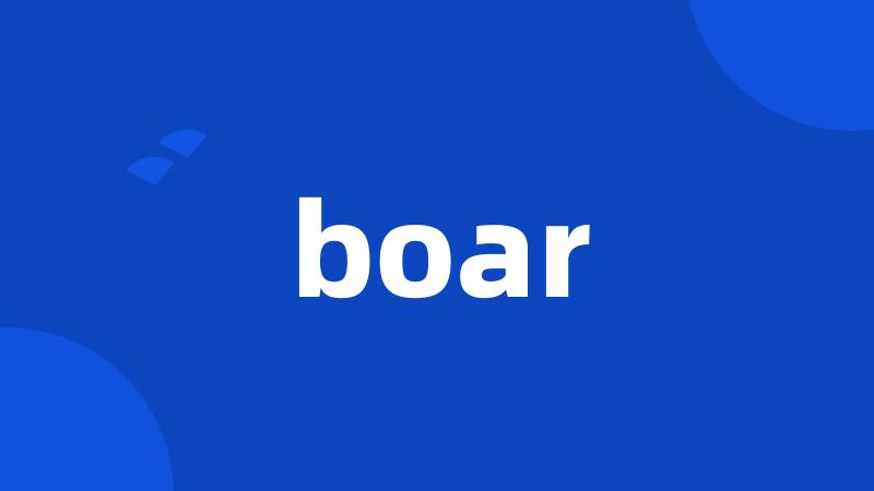 boar