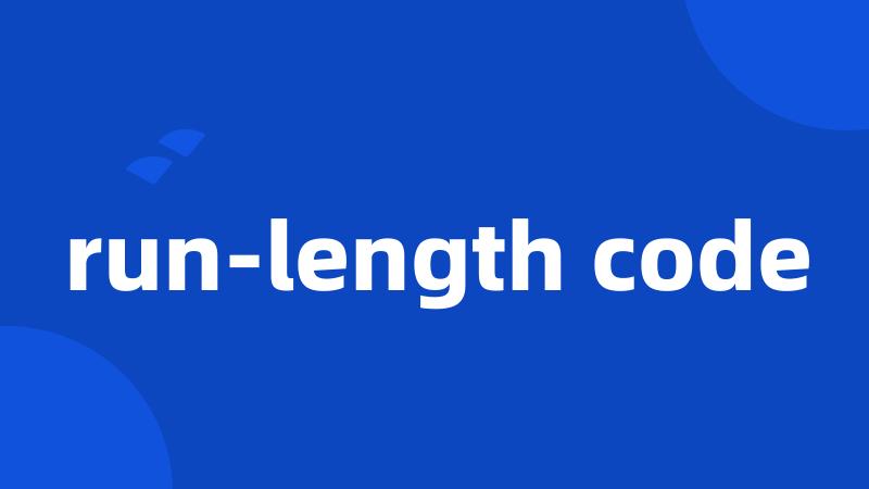 run-length code