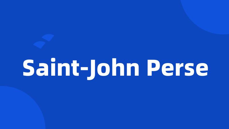 Saint-John Perse