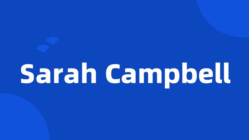 Sarah Campbell