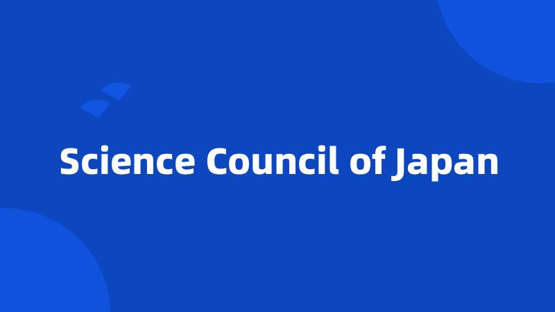 Science Council of Japan