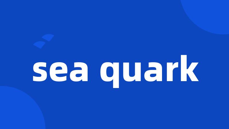 sea quark