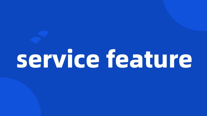 service feature