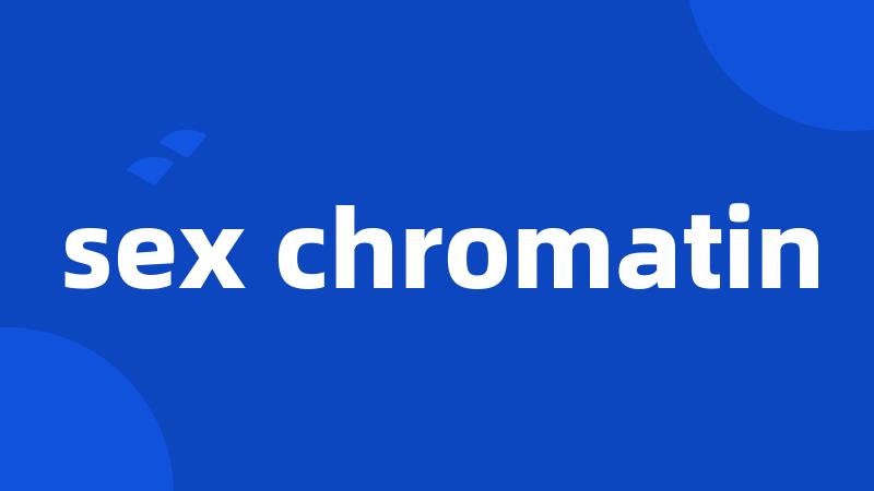 sex chromatin