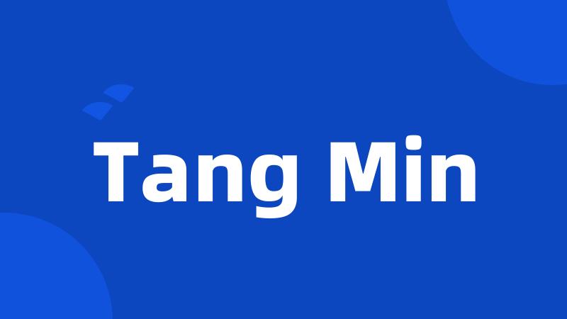 Tang Min