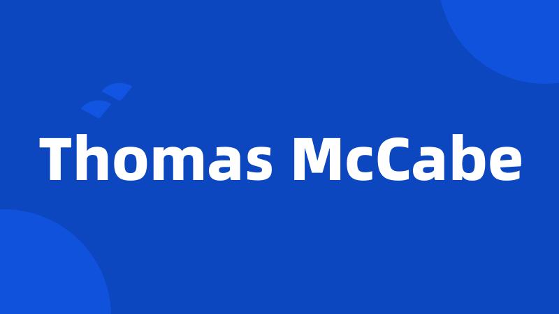 Thomas McCabe