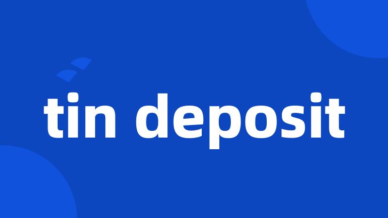 tin deposit