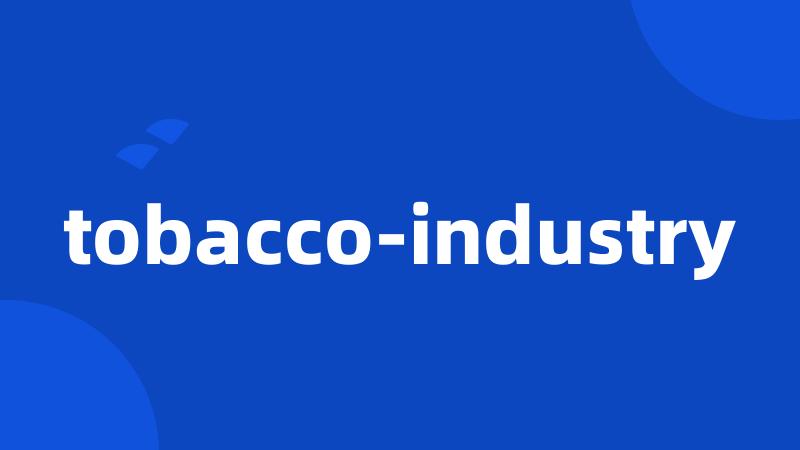 tobacco-industry