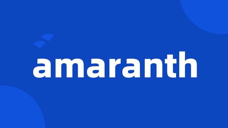 amaranth