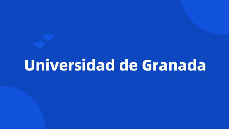 Universidad de Granada