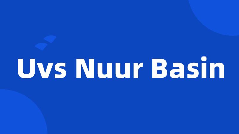 Uvs Nuur Basin