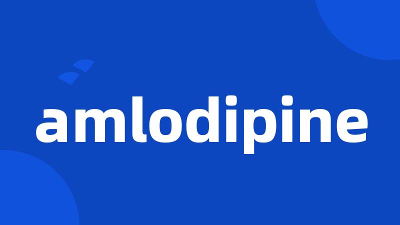 amlodipine