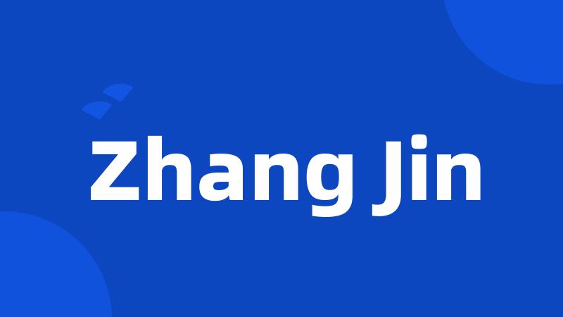 Zhang Jin