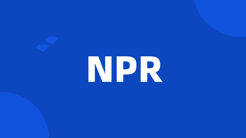 NPR