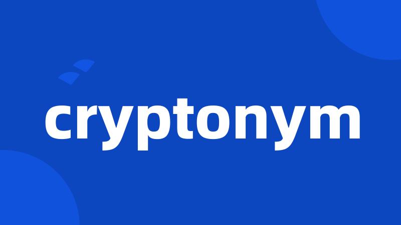 cryptonym