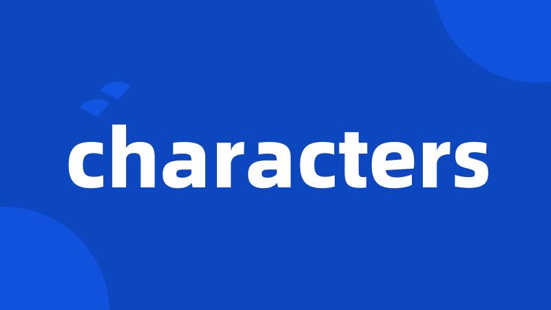 characters