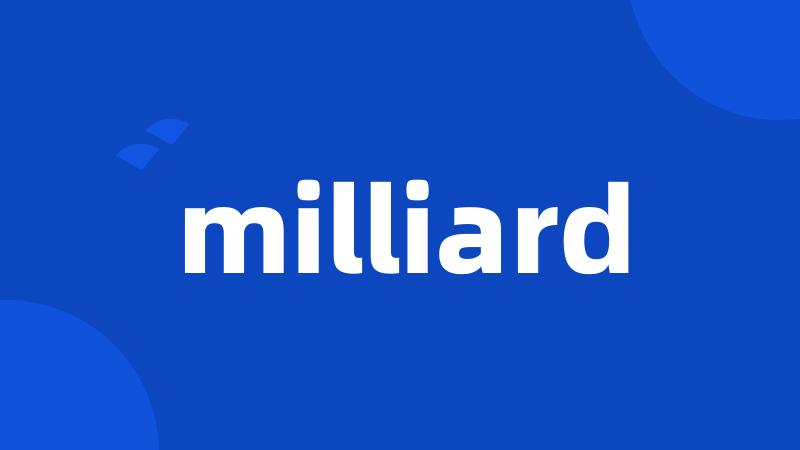 milliard