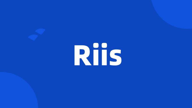 Riis