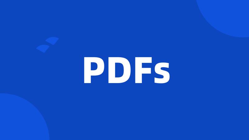 PDFs