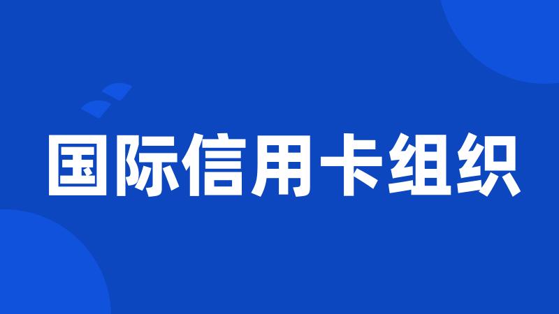 国际信用卡组织