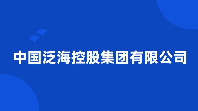 中国泛海控股集团有限公司