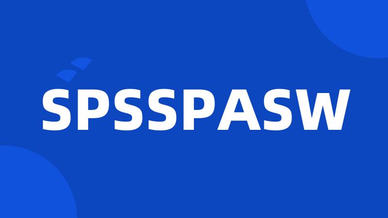 SPSSPASW
