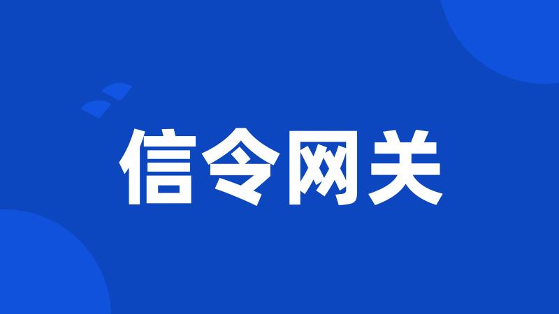 信令网关