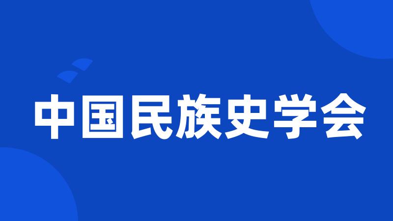 中国民族史学会