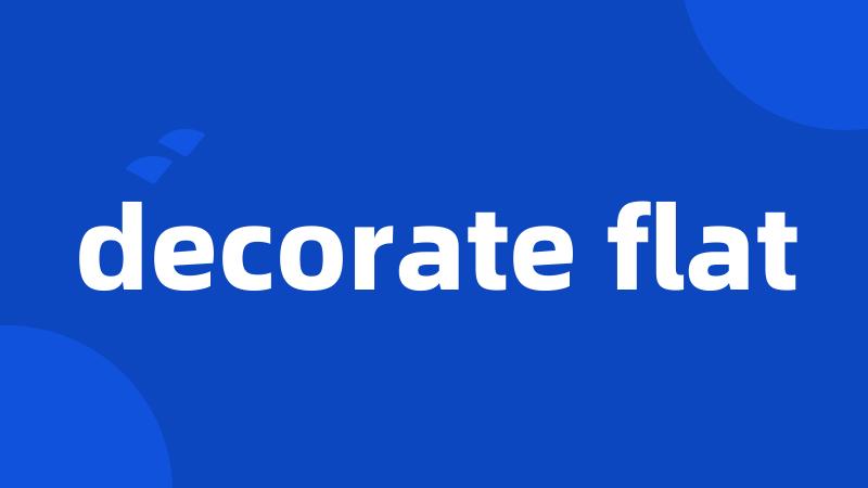 decorate flat