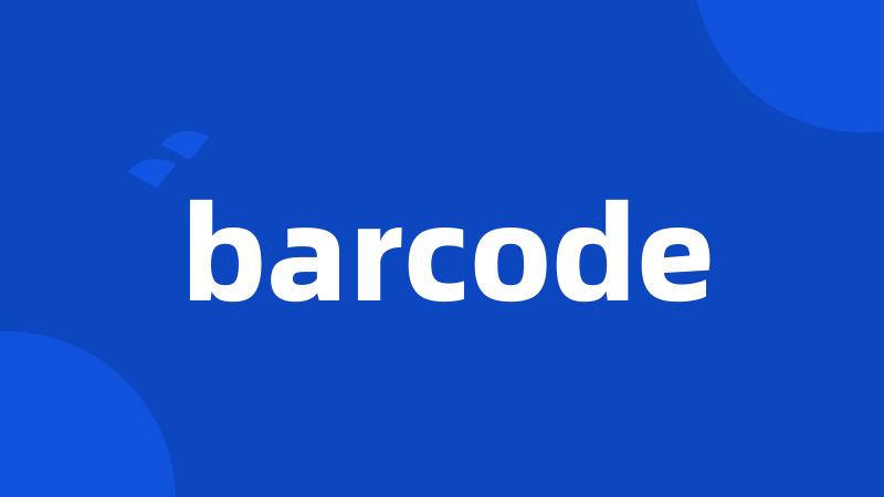 barcode